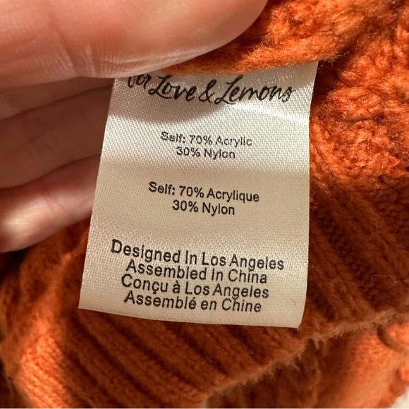 For Love and Lemons Florentina Sweater Ginger - Picture 7 of 11